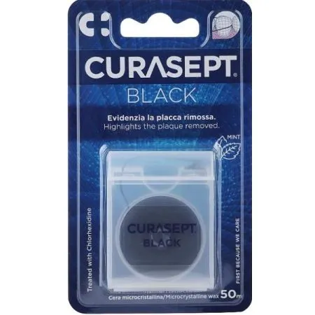 Ata dentara neagra cerata cu clorhexidina, 20g, Curasept