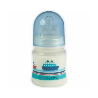 Baby Nova Biberon PA fara BPA cu Tetina din silicon si gat larg x 150ml (cod 45001)