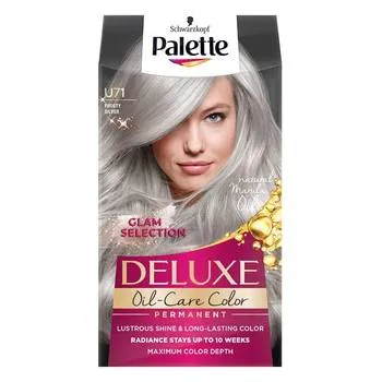 Vopsea permanenta Palette Deluxe Oil-Care U71 Argintiu mat, 135ml, Schwarzkopf