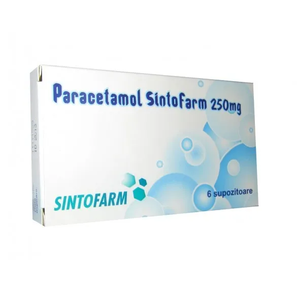 SINTOFARM PARACETAMOL 250MG SUPOZITOARE 6BUC