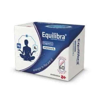 Equilibra magneziu + vitamina B6, 60 capsule, Antibiotice