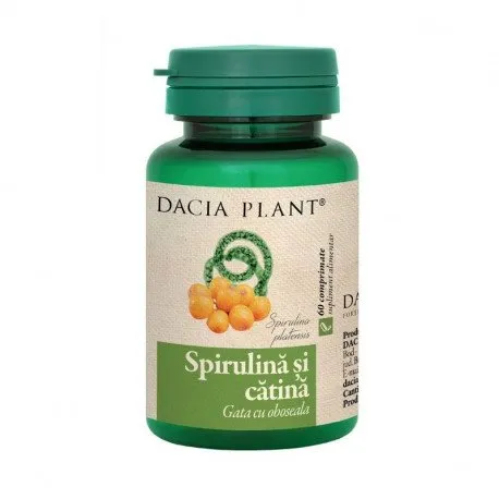 DACIA PLANT Spirulina si catina, 60 capsule