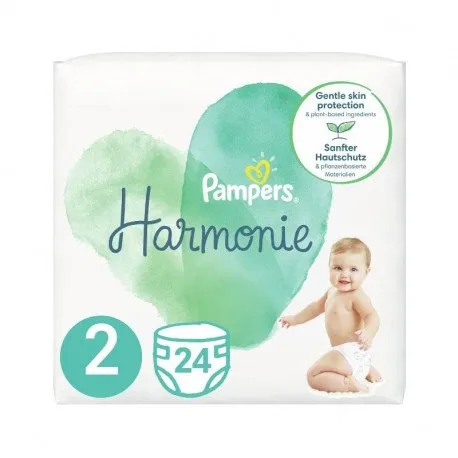 Pampers Scutece Harmonie Marimea 2, 4-8kg, 24 bucati