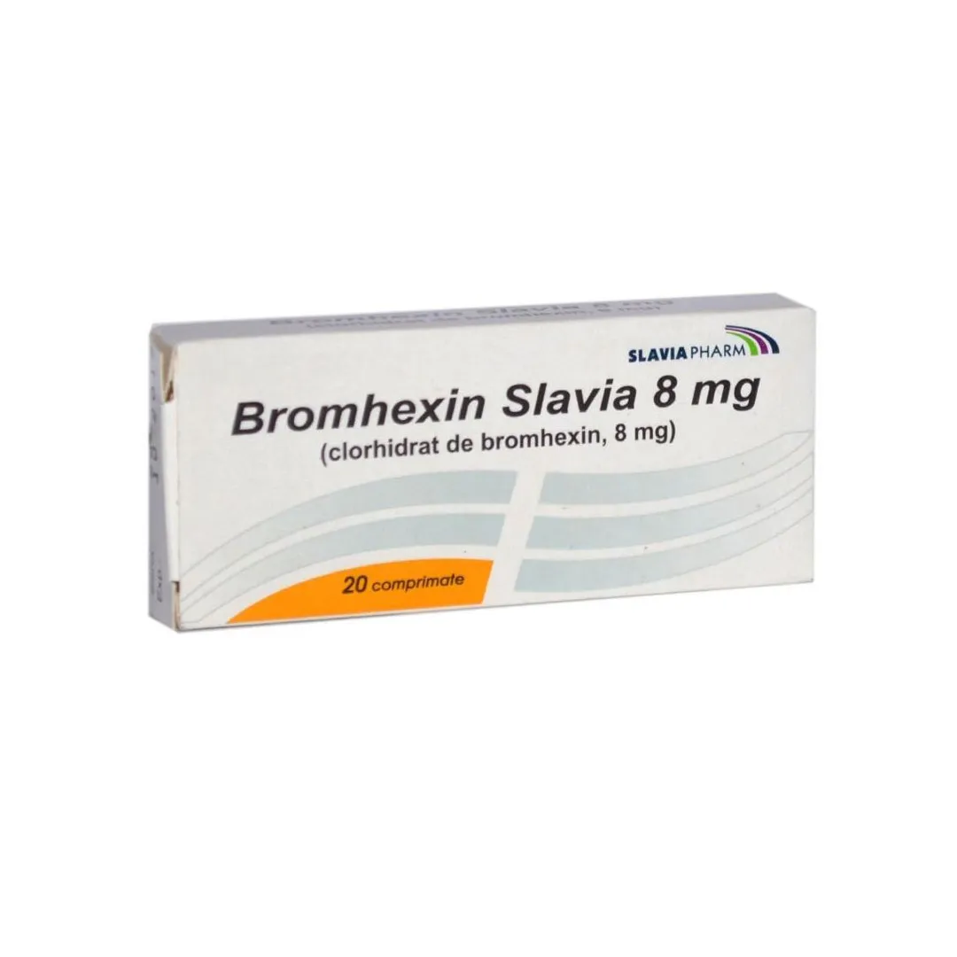 Bromhexin Slavia 8mg, 20 comprimate