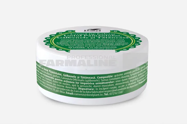 Crema tip balsam cu Untul Pamantului, Galbenele si Tataneasa 100 g