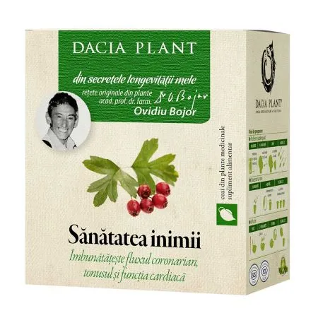 Ceai din plante medicinale Sanatatea inimii, 50 g, Dacia Plant