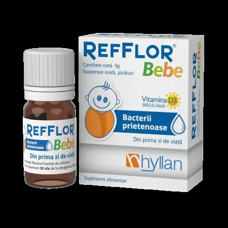 Refflor Bebe suspensie orala, 9 g, Hyllan