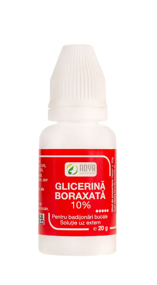 Glicerina boraxata 10% 20g - Adya Green Pharma