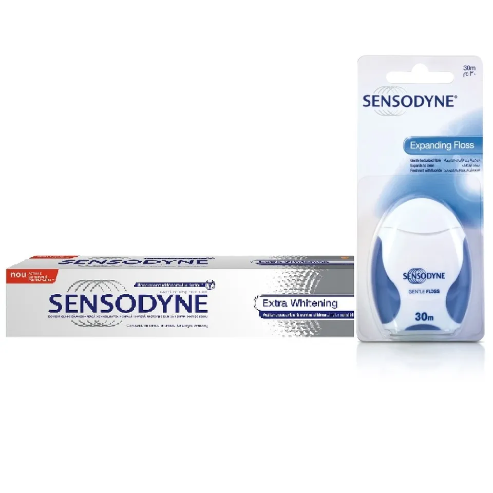 SENSODYNE PASTA DE DINTI EXTRA WHITENING 100ML + ATA DENTARA GRATIS