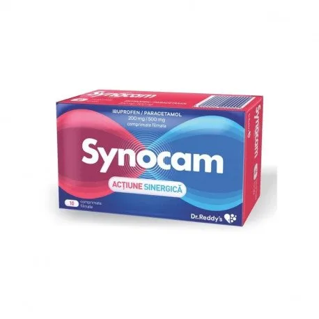 Synocam 200 mg / 500 mg, 10 comprimate filmate