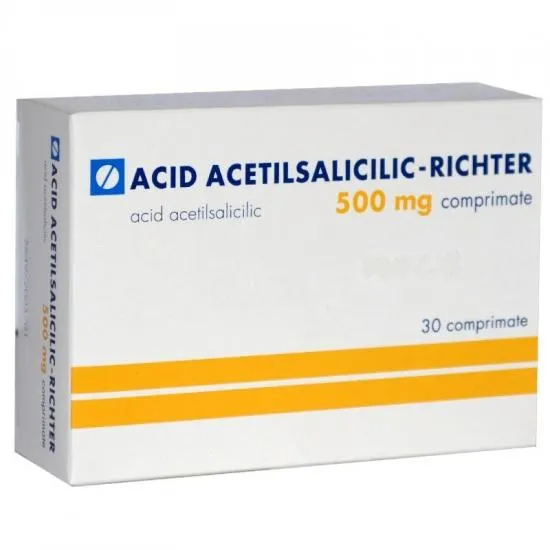 Acid acetilsalicilic-Richter, 500 mg, 30 comprimate, Gedeon Richter