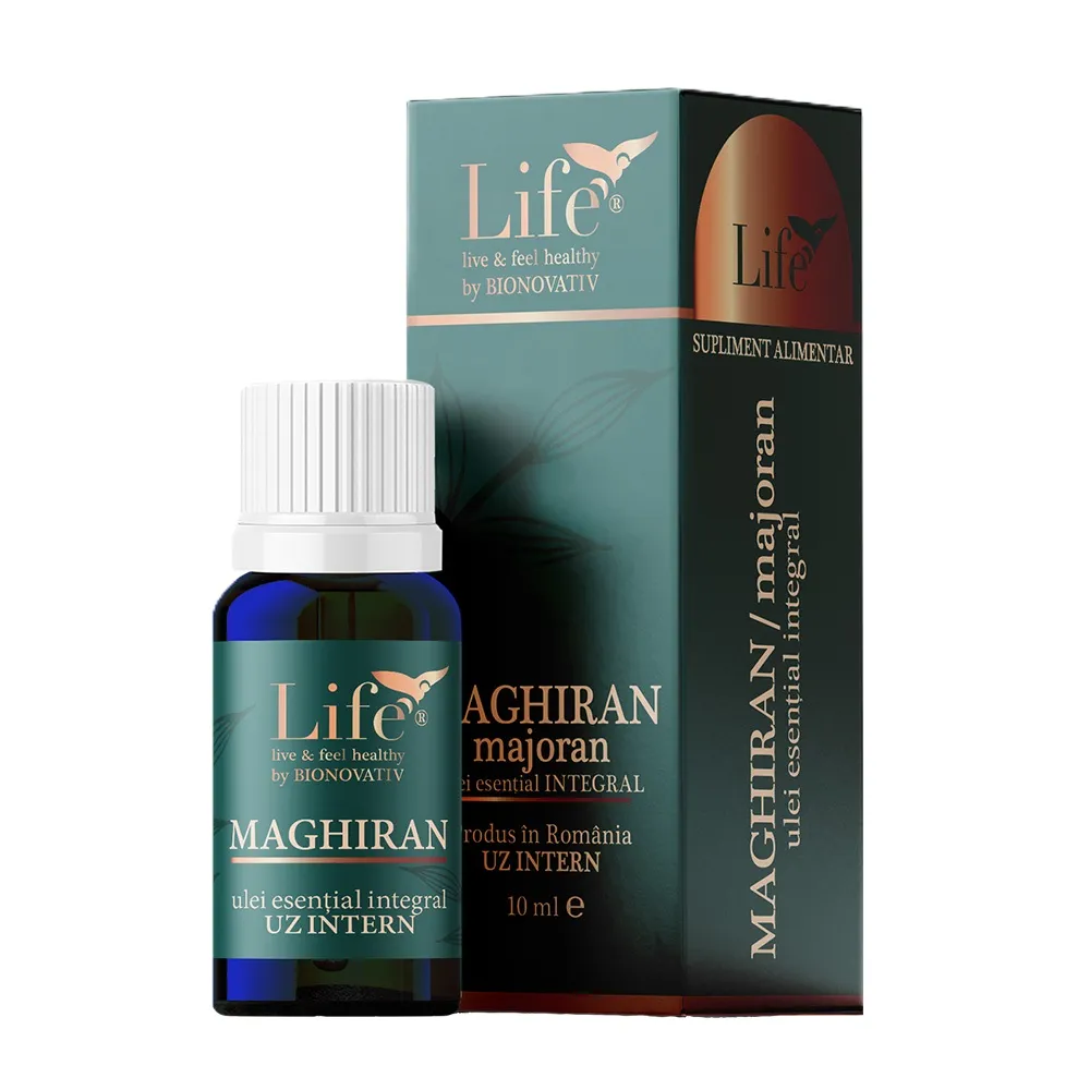 Ulei esential integral de Maghiran, 10 ml, Bionovativ