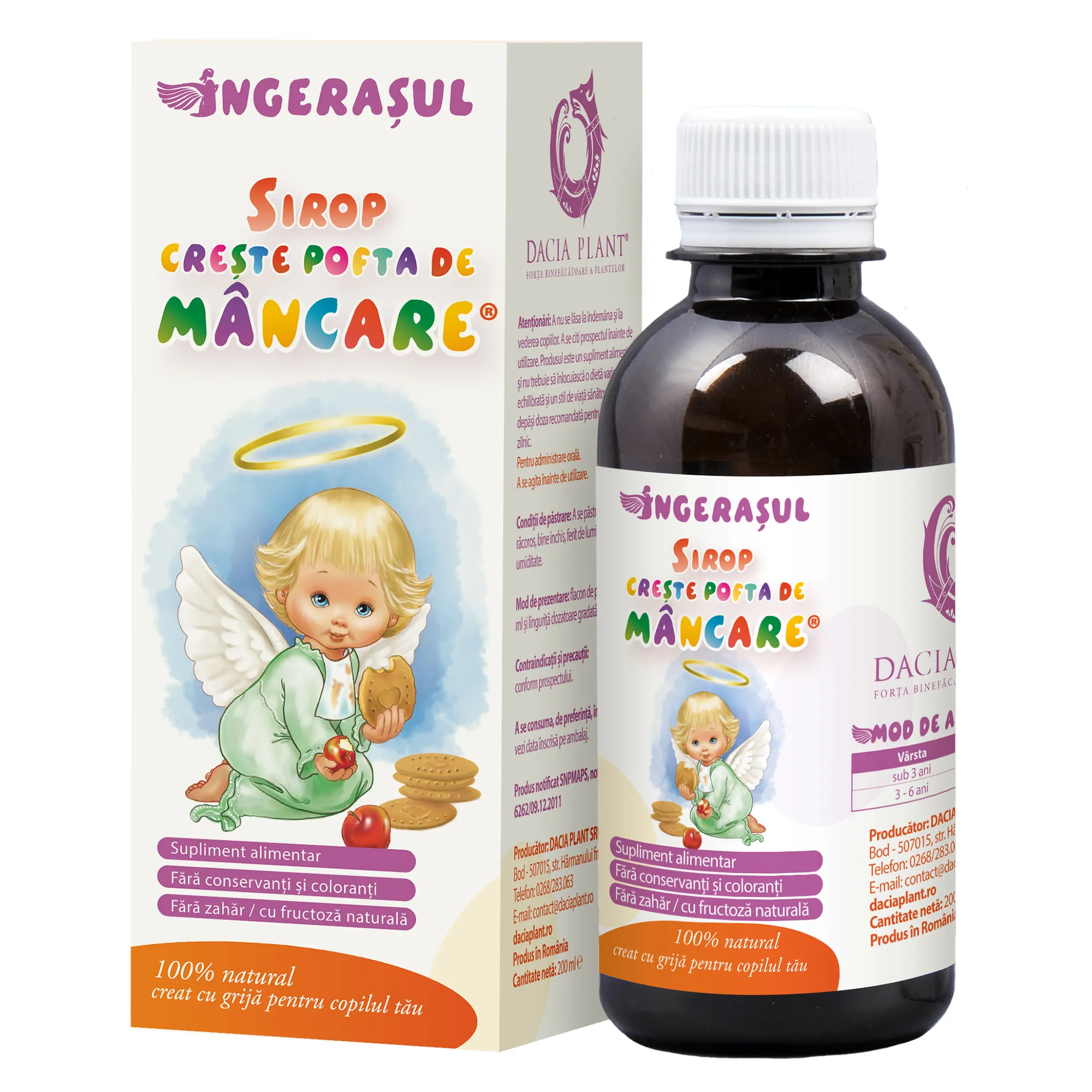 Ingerasul-Sirop creste pofta mancare ,200ml