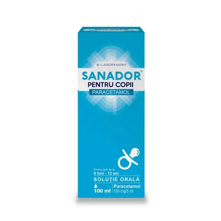 Sanador sirop pentru copii, 150 mg/5 ml, 100 ml, Laropharm