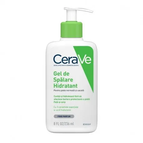 CeraVe Gel de spalare hidratant, piele normal-uscata, 236 ml