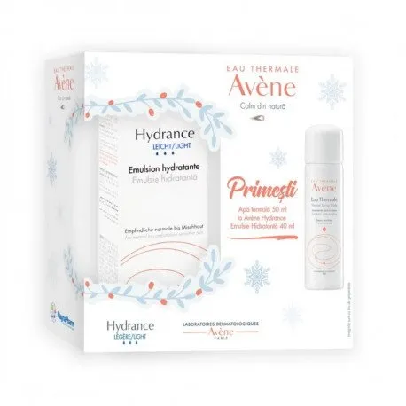 Avene Hydrance Legere PACHET Emulsie 40ml + Apa termala, 50 ml CADOU