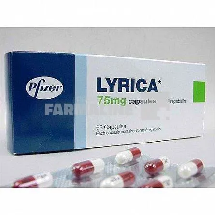 LYRICA 75 mg X 56 CAPS. 75mg PFIZER EUROPE MA EEI