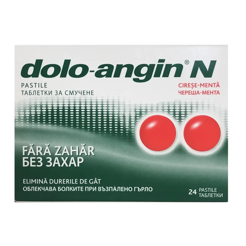 Dolo-Angin fara zahar, 24 comprimate, Divapharma