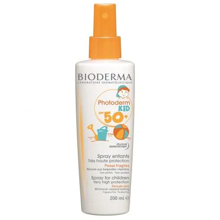 Spray protectie solara pentru copii Photoderm KID, SPF 50+, 200 ml, Bioderma