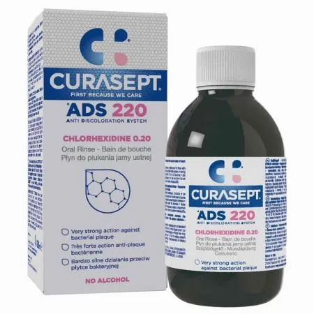 Apa de gura cu clorhexidina 0.20% Curasept, 200 ml, Curaprox