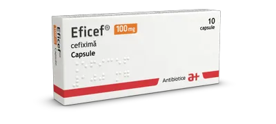 EFICEF 100 mg x 10 CAPS. 100mg ANTIBIOTICE S.A.