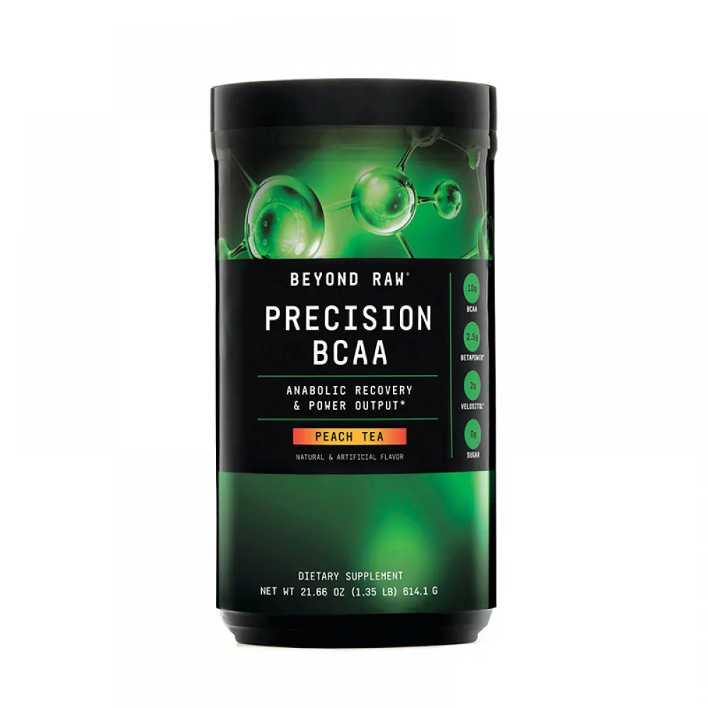 Precision BCAA Aminoacizi cu aroma de ceai de piersici (614.1 grame), GNC Beyond Raw