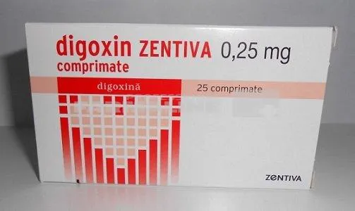 DIGOXIN ZENTIVA 0,25 mg x 25 COMPR. 0,25mg ZENTIVA S.A.