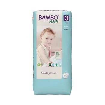 Scutece Eco Friendly Tall Nr 3, 4-8kg, 52 bucati, Bambo Nature