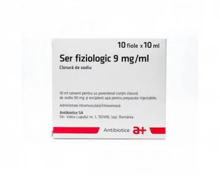 Ser fiziologic 0,9% 10ml inj x10fi Antib