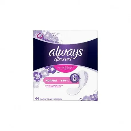 Always Discreet Liners Normal, 44 bucati