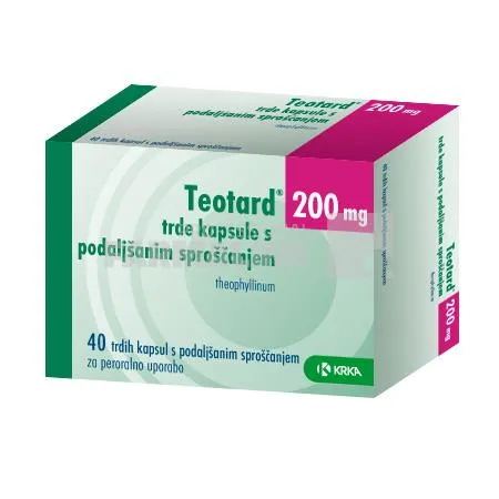 TEOTARD R 200 x 40 CAPS. ELIB. PREL. 200mg KRKA D.D.