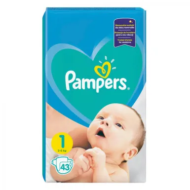 Pampers 1 New Baby 2-5kg x 43 bucati