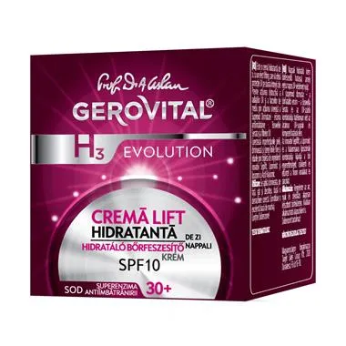Gerovital H3 Evolution Crema lift hidratanta de zi SPF10 50 ml