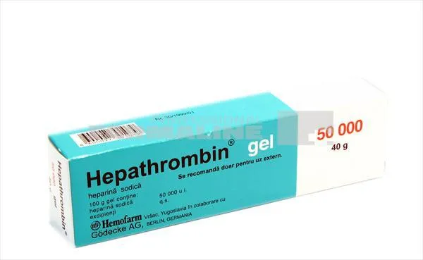 Hepathrombin Gel 50000 u.i 40 g