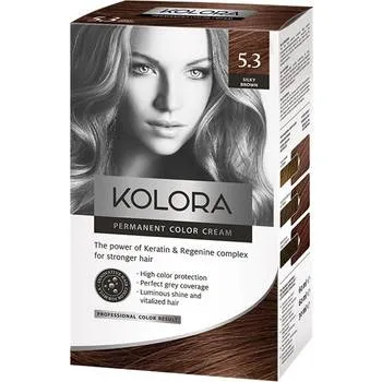 Vopsea de par Kolora 5.3 Silky Brown, 50ml, Aroma