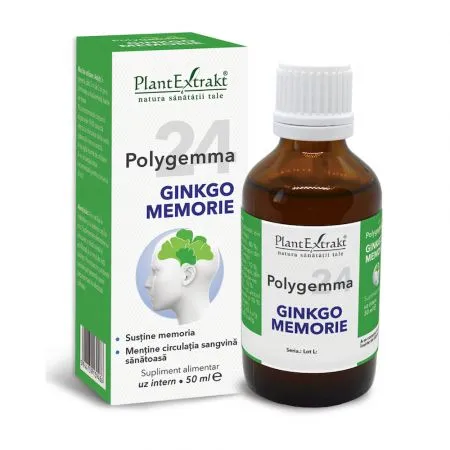 Polygemma 24 Ginkgo Memorie, 50 ml, Plant Extrakt