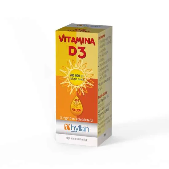 HYLLAN VITAMINA D3 SOLUTIE ORALA 10ML