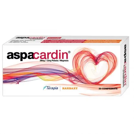 Aspacardin, 39 mg/12, 30 comprimate, Terapia