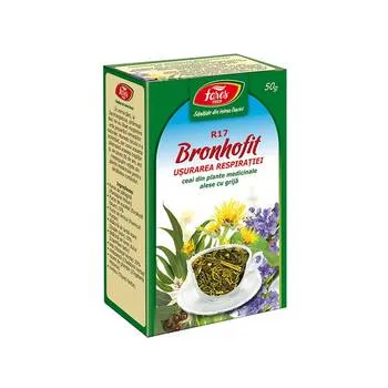 Ceai Bronhofit usurarea respiratiei, 50 g, Fares