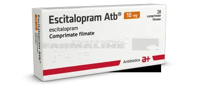 ESCITALOPRAM ATB 10 mg X 28 COMPR. FILM. 10mg ANTIBIOTICE S.A.