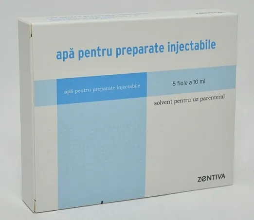 ZENTIVA APA PENTRU PREPARATE INJECTABILE 5 FIOLE X 10ML