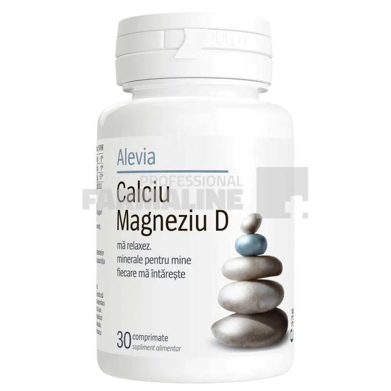 Alevia Calciu Magneziu D 30 comprimate
