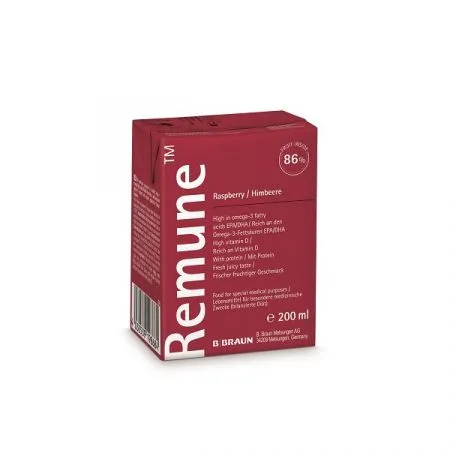 Bautura cu aroma de zmeura Remune, 200 ml, Braun