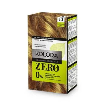 Vopsea de par Kolora Zero 8.3 Glamourous Gold, 60ml, Aroma