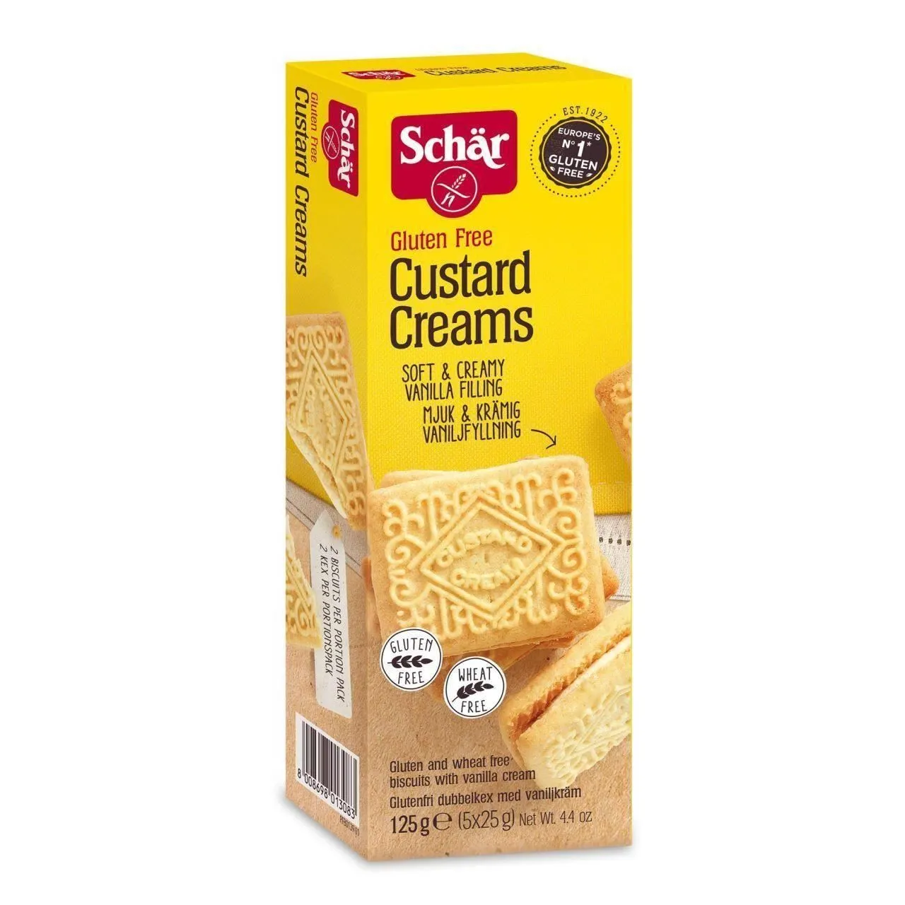 Schar Biscuiti cu Crema Custard Creams x 125 grame