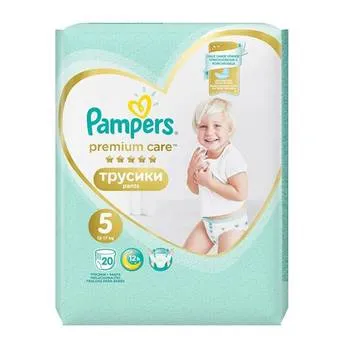 Scutece-chilotel Premium Care Nr.5 12-17 Kg, 20 bucati, Pampers