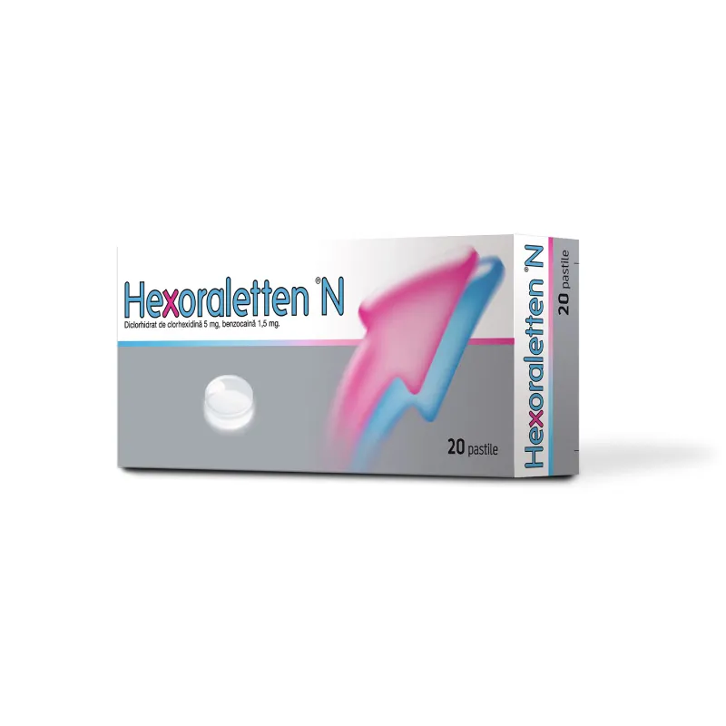 HEXORALETTEN N 5 mg+1,5 mg x 20