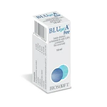 Solutie oftalmica Blu Gel A 0.3% Free, 10ml, Fidia Farmaceutici