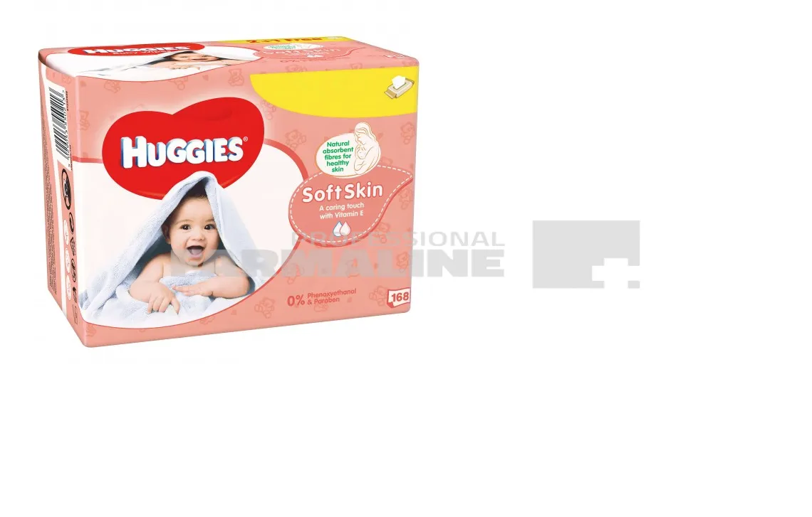 Huggies servetele umede soft 56 bucati x 3 pachete