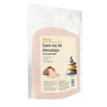 Sare roz de Himalaya fina neiodata, 500g, Alevia